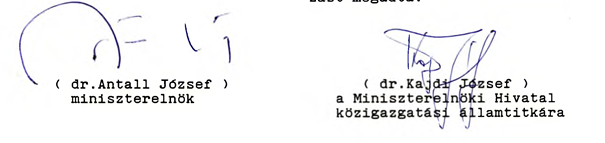 jegyzokonyv kivonat 1990 06 28 alairas